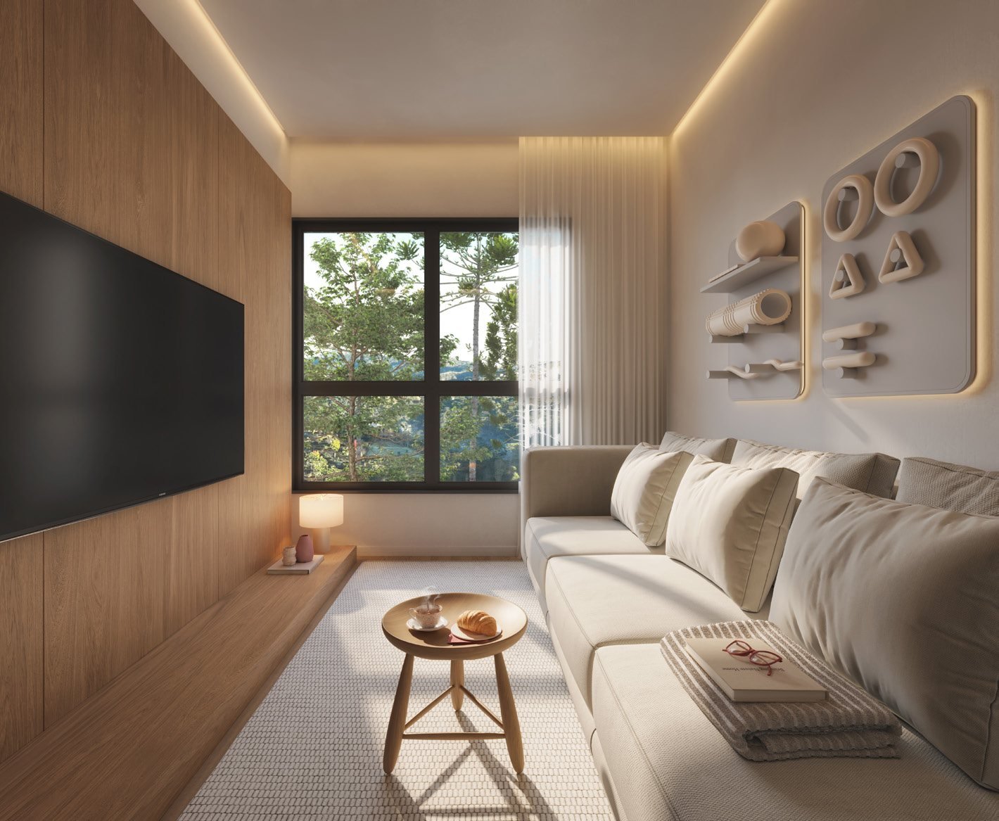 Sala de estar, Duplex 1, no BelleMont